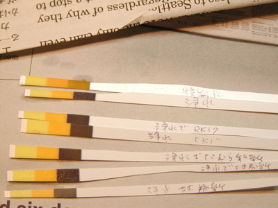 ���{�f�ނ̎_���x�𑪂�